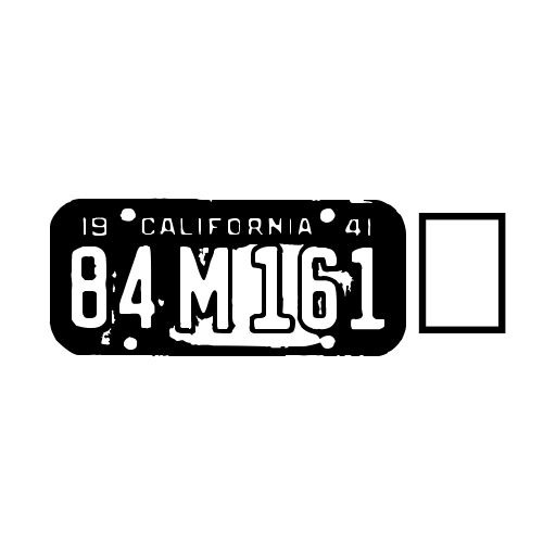 Californian cars Font icon