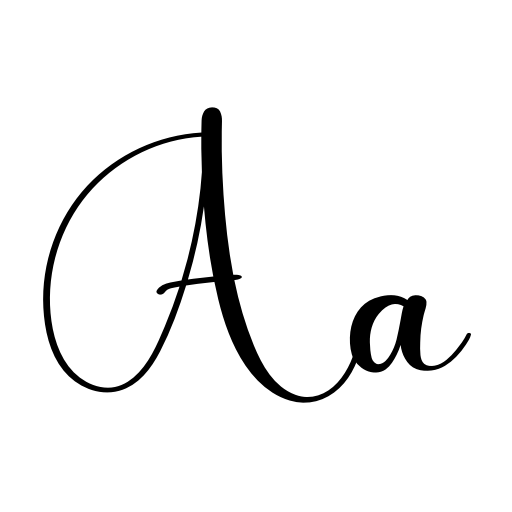 Calligraphy Font icon