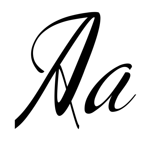 Calligraphy script Font icon