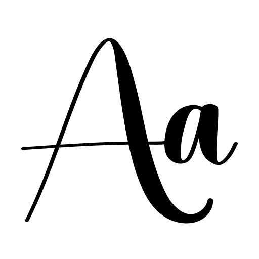 Calligraphy Font icon