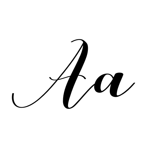 Calligraphy Font icon