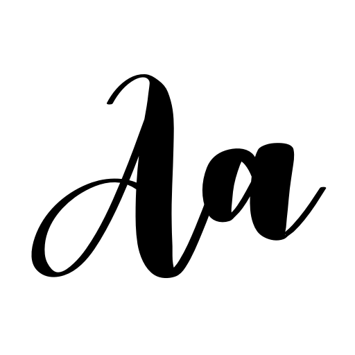 Calligraphy Font icon