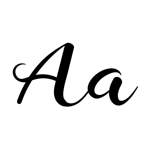 Calligraphy Font icon