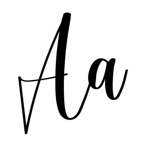 Calligraphy Font icon