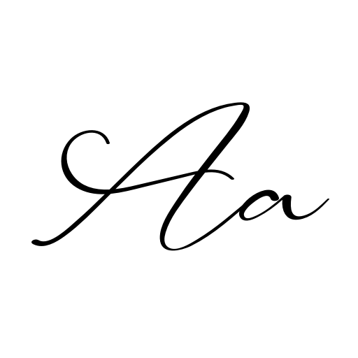 Calligraphy Font icon