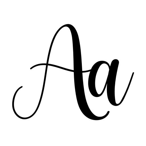 Calligraphy Font icon