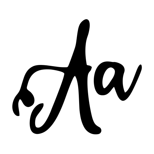 Calligraphy Stye Font icon