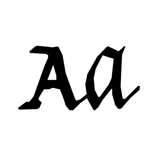 Calligraphy Font icon