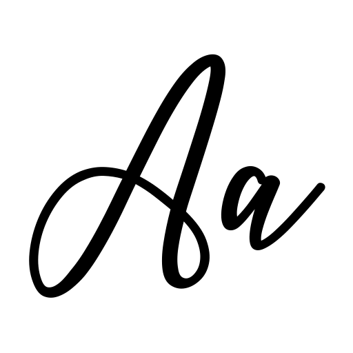 Capital Script Font icon