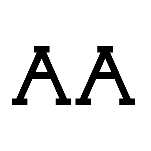 Capital regular Font icon