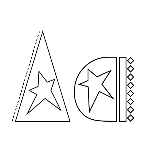 Captain A Font icon