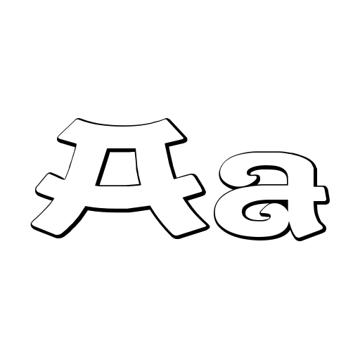 CaractereDoublet Beveled Font icon