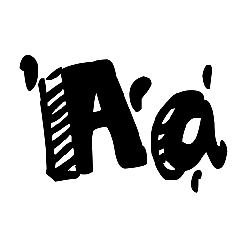 CARTOON 80 Font icon