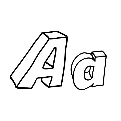 Cartoon Blocks Font icon
