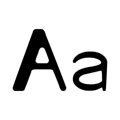 Cartoon Character Font icon