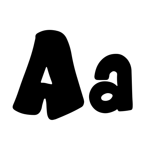 Cartoon cookies Font icon