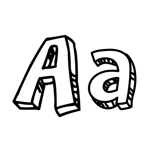 Cartoon Relief Font icon