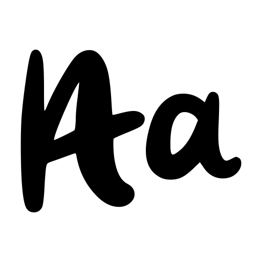 Casual Cursive Font icon