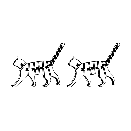 Cat 3D Font icon