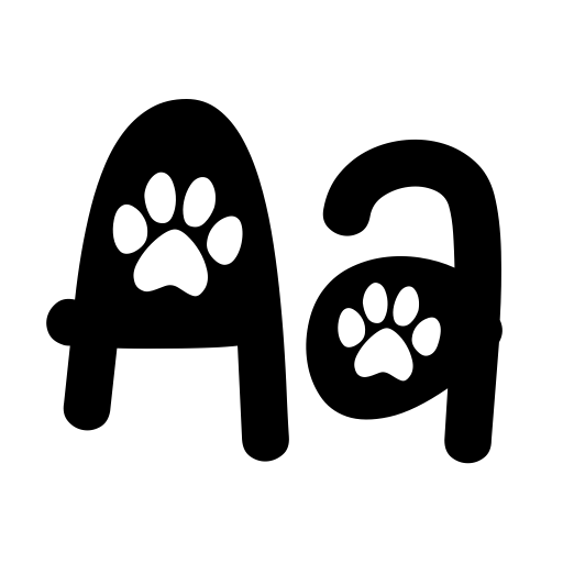 Cat Paw Font icon