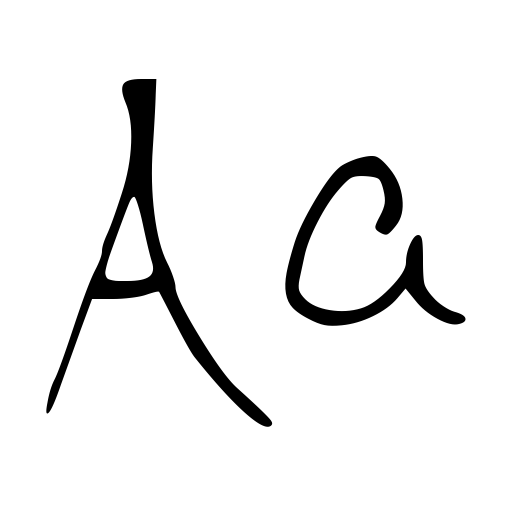 CD Writing Font icon
