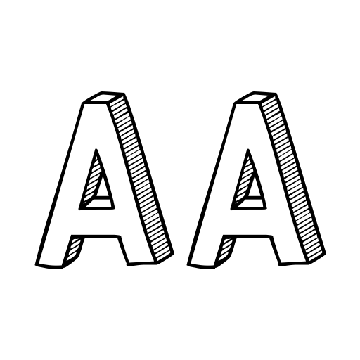 CF Three Dimensions Personal Font icon