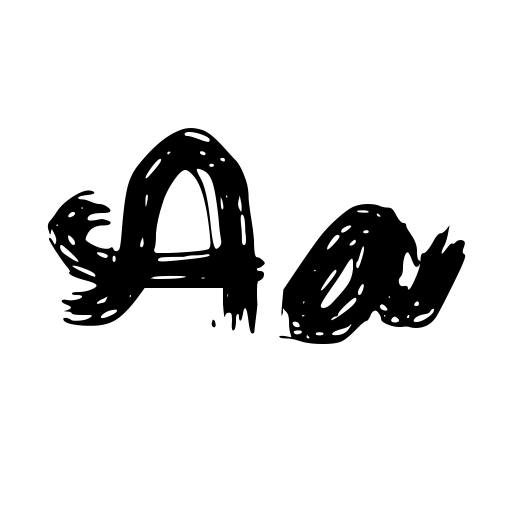Chalk Drawings Font icon