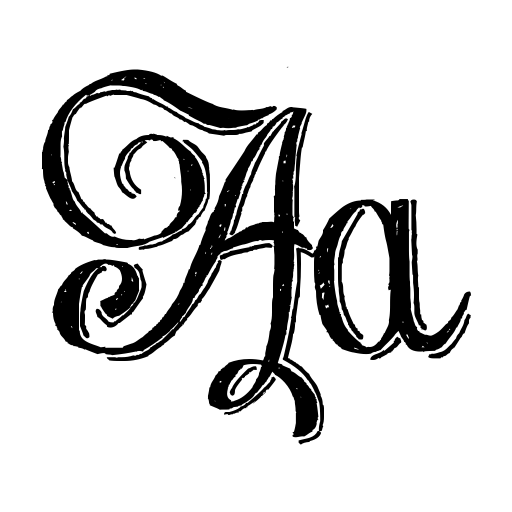 Chalk-hand-lettering-shaded DEM Font icon