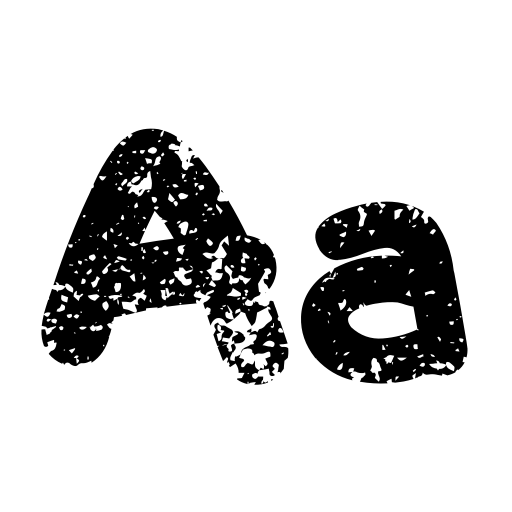 Chalk Scratches Rough Font icon