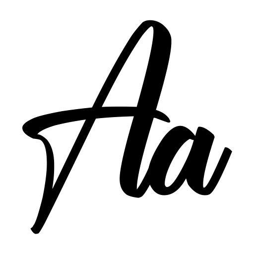 Chaprile Calligraphy Font icon