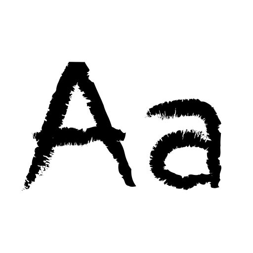 Charcoal Child Font icon