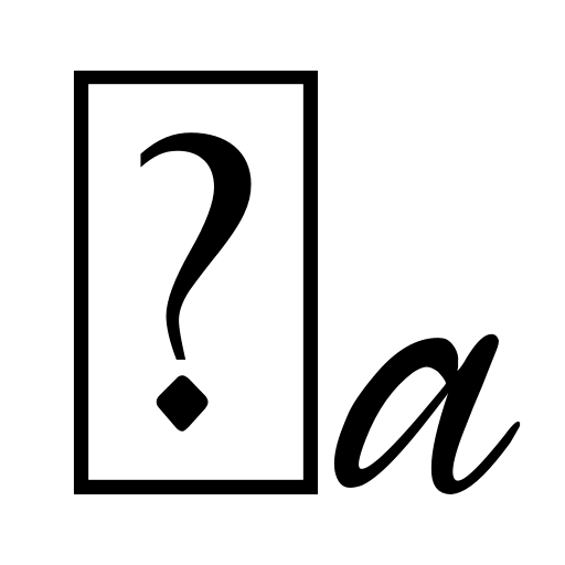 Chemistry Font for personal use Font icon