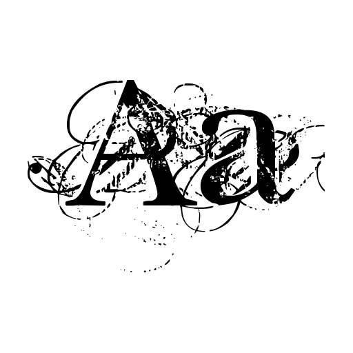 Chic decay Font icon