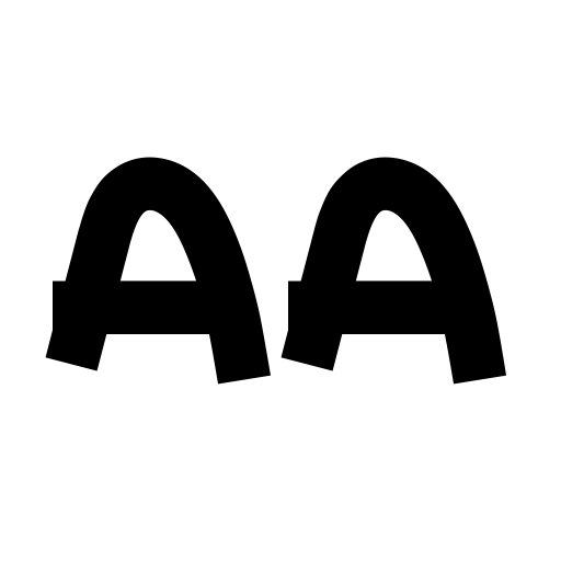 Chiclet Font icon
