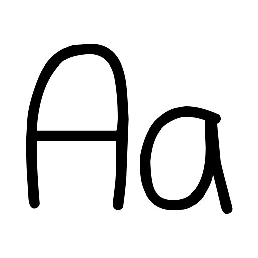 Child's Hand Font icon