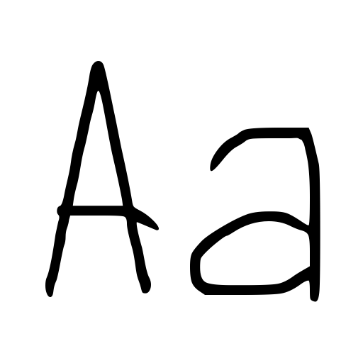 Child Writing Font icon