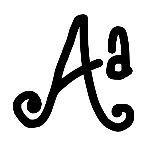 child writing Font icon