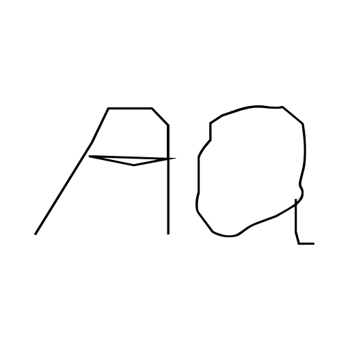 Childhood Thick Font icon