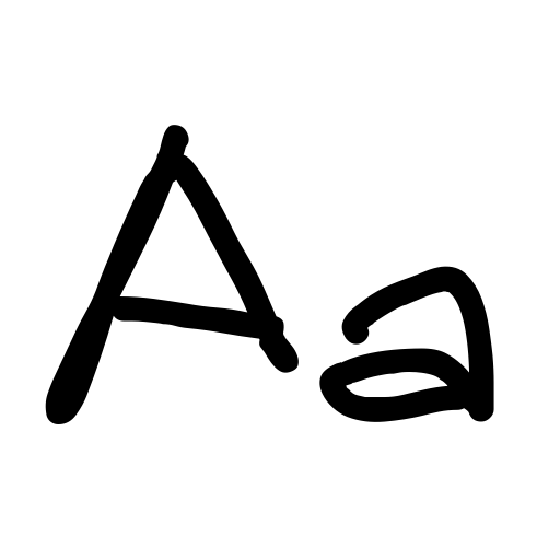 Children Handwritten Font icon