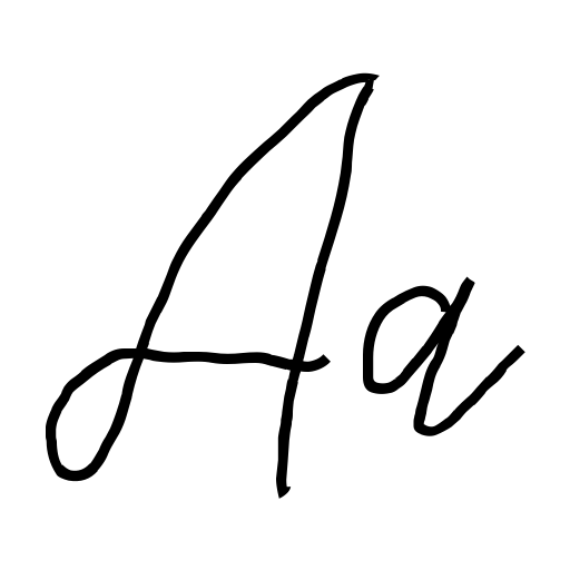 Children Signature Font icon