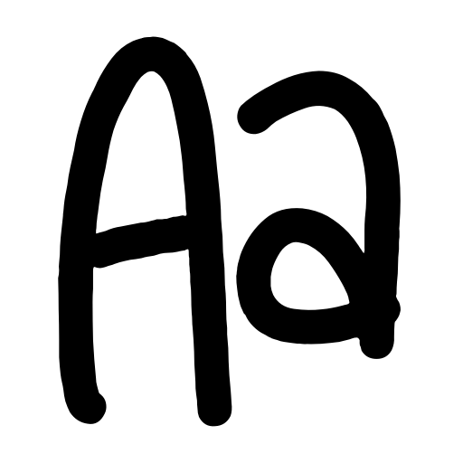 Children Writing Font icon