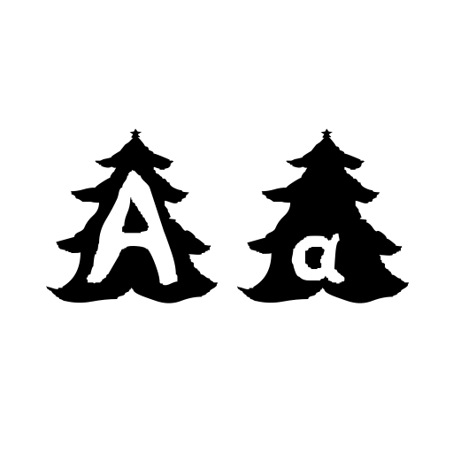 Christmas Tree Font preview