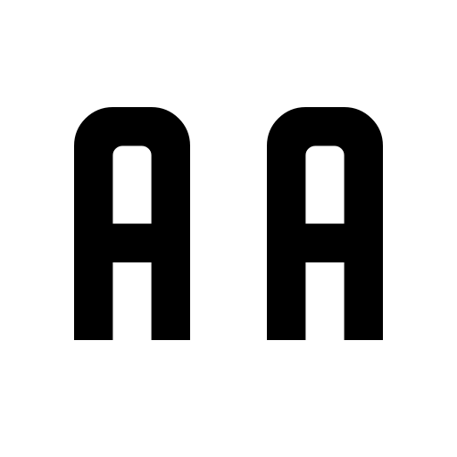 Displayed Font preview