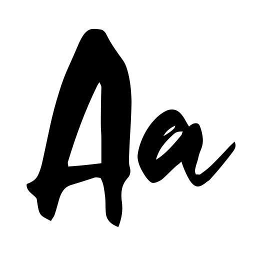 Famous Brush Font icon