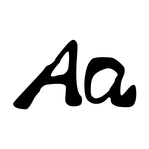 Never Ending Font icon