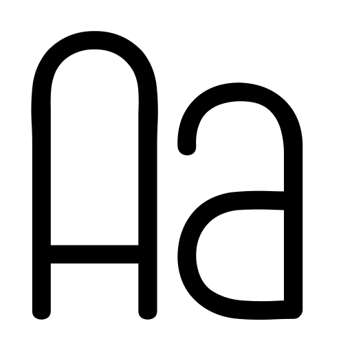 Round Light Font preview