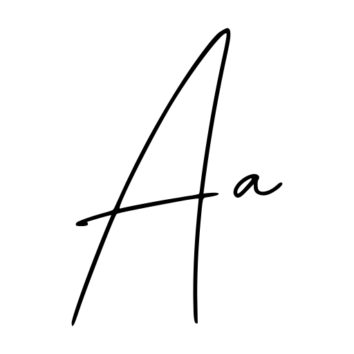 Signature Austine Font icon