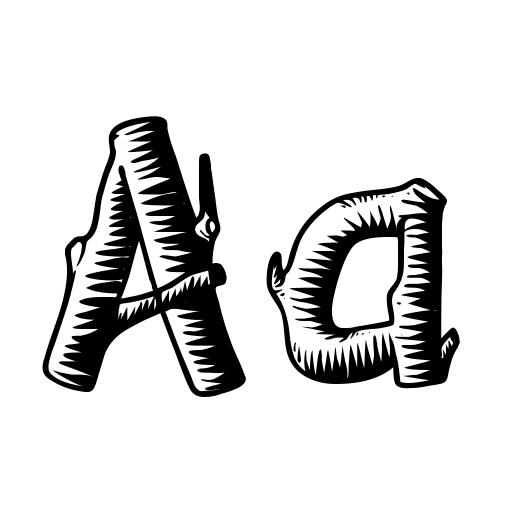 Wooden Log Font preview