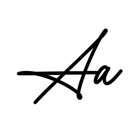 Yustine Signature Font icon