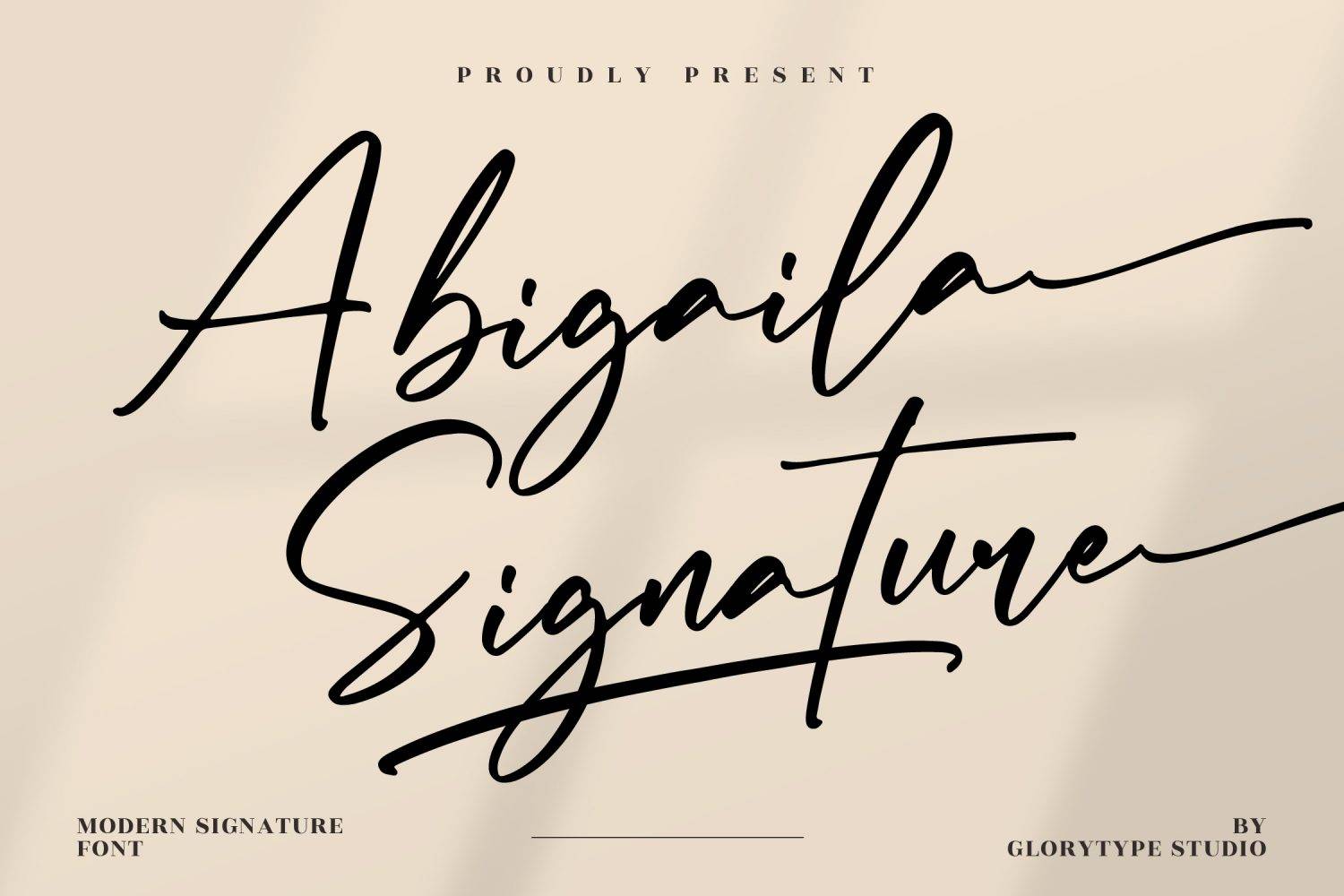 Abigaila Signature Font sample
